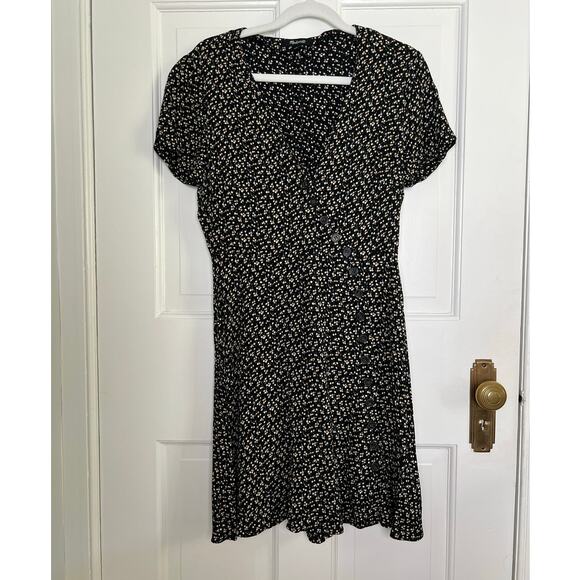 Madewell Women's 4 Button-Wrap Dress Playground Posies Boho Floral Ditsy Print - Picture 2 of 11